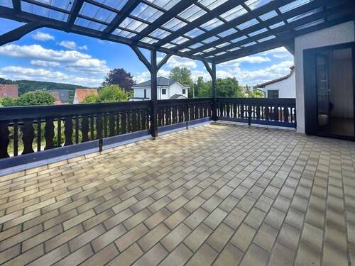 Terrasse mit Fernblick in Richtung Süden - 