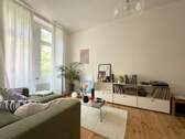 Wohnzimmer Ansicht I - 3 Zimmer Etagenwohnung zum Kaufen in Frankfurt am Main