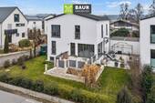 Luftaufnahme - Lifestyle & Komfort - Modernes Traumhaus in Ortsrandlage von Meckenbeuren