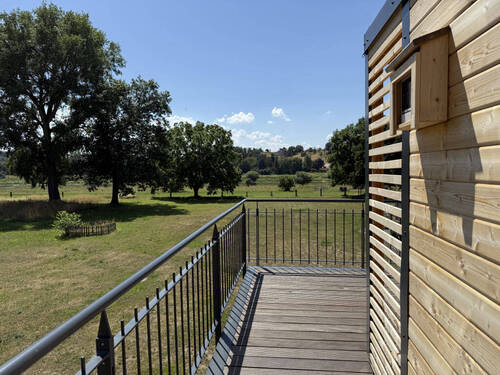 Elbblick von der Terrasse aus - 