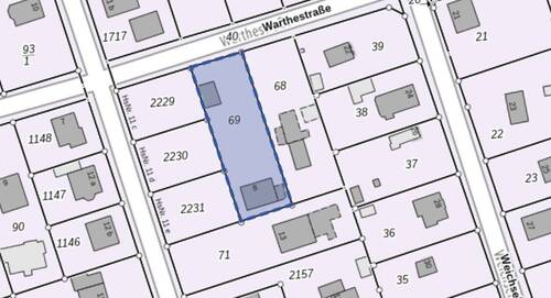 Bernau Warthestr. 8 Flur 15 Flurstück 69 .jpeg - Bernau bei Berlin - großes Baugrundstück