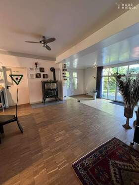 Blick Wohn-/Essbereich - 1 Zimmer Mehrfamilienhaus, Wohnhaus zum Kaufen in Bickenbach