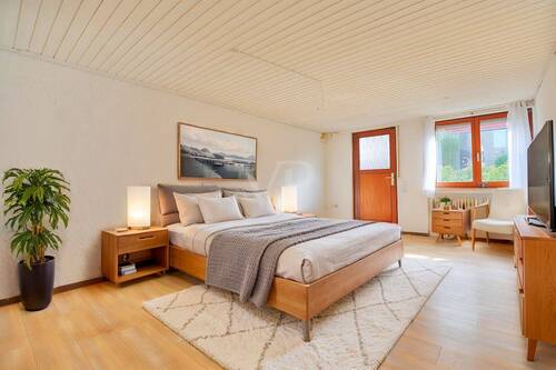 Schlafzimmer Einliegerwohnung Mögliche Möblierung - 