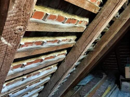 Dacheindeckung von innen - 