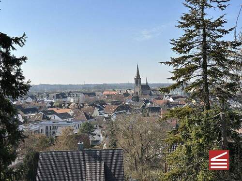 Blick auf Sinzheim von der alten Laube aus - 