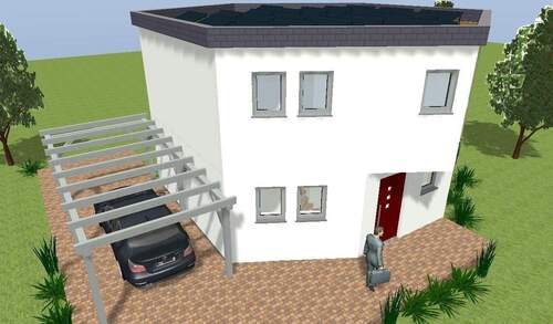 Ansicht Eingang - Einfamilienhaus mit 130,50 m&sup2; in Stockstadt am Rhein zum Kaufen