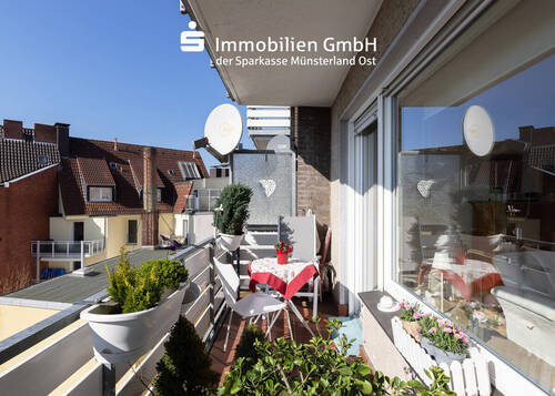 Balkon - 2 Zimmer Etagenwohnung in Münster