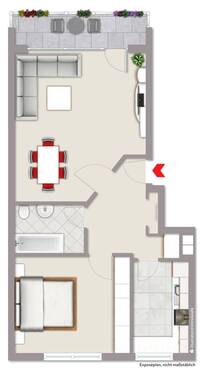 3. Obergeschoss - Etagenwohnung mit 57,00 m&sup2; in Münster zum Kaufen