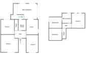 Grundrisse Erdgeschoss und Untergeschoss - 