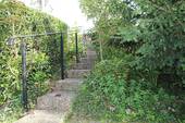 Treppe vom Garten zur Terrasse - 