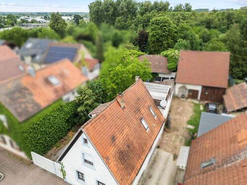 Drohnenaufnahme - 5 Zimmer Einfamilienhaus zum Kaufen in Linkenheim-Hochstetten