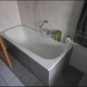 Badewanne, auch als Dusche - 