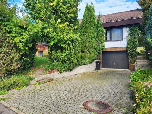 Zufahrt und Hauszugang - 5 Zimmer Einfamilienhaus zum Kaufen in Warthausen-Birkenhard