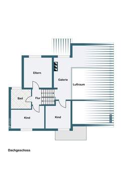 Obergeschoss und Dachgeschoss - 