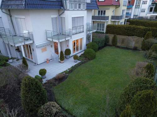 Terrassenansicht - 3 Zimmer Etagenwohnung zum Kaufen in Bad Salzuflen