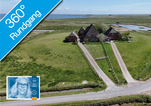 Zufahrt - Einfamilienhaus mit 272,00 m&sup2; in Hallig Hooge zum Kaufen