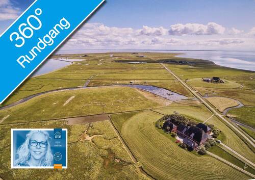 Luftbild Hallig Hooge - 
