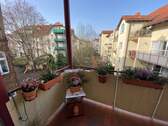 Ausblick vom Balkon - 2 Zimmer Etagenwohnung zum Kaufen in Leipzig