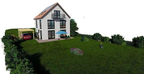 Genehmigte Planung eines freistehenden 2,5-geschos - 