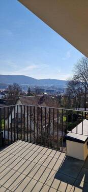 Blick von Terasse - Etagenwohnung mit 72,80 m&sup2; in Aalen zur Miete
