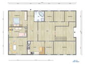Grundriss EG visualisiert - 