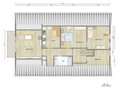 Grundriss DG visualisiert - 