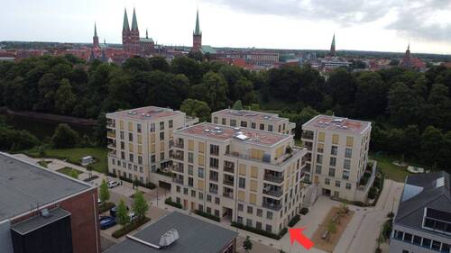 Standort Whg. K05 -Pfeil rot - 2 Zimmer Etagenwohnung zur Miete in Lübeck