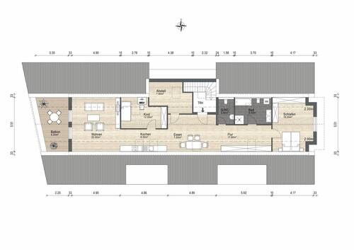 Grundriss - Senken Sie Ihre Steuerlast ! - 468.700,00 EUR Kaufpreis,