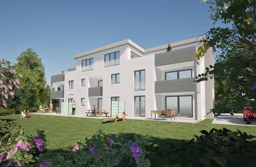 Bild 1 - 3 Zi. OG mit Balkon ca. 91 m² - Wohnung 4 - Werkstraße 3a, 79793 Wutöschingen - Neubau