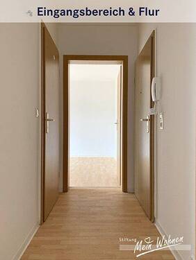 Eingangsbereich und Flur - 2 Zimmer Etagenwohnung zur Miete in Bad Dürrenberg