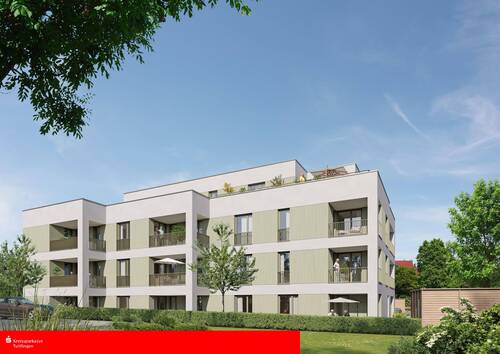 Model-Außenansicht - PROVISIONSFREI: 2-Zimmer-Wohnung im 'Betreuten Wohnen' in Aldingen