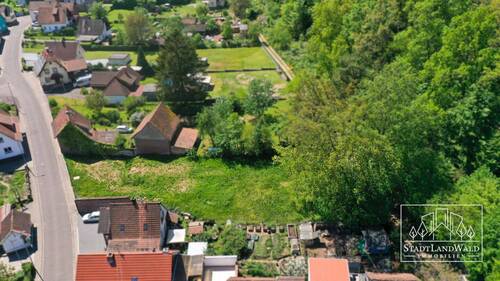 Luftbild - Bauplatz Petersbächel - Grundstück in Fischbach bei Dahn zum Kaufen