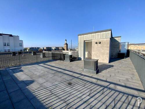Dachterrasse - Dachterrassen-Wohnung mit Blick über Düsseldorf im Andreas Quartier mit EBK und TG-Plätzen