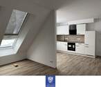 Wohnen, offene Küche - Erstbezug! Modern sanierte 2-Zimmerwohnung unterm Dach sucht perfekten Mieter!