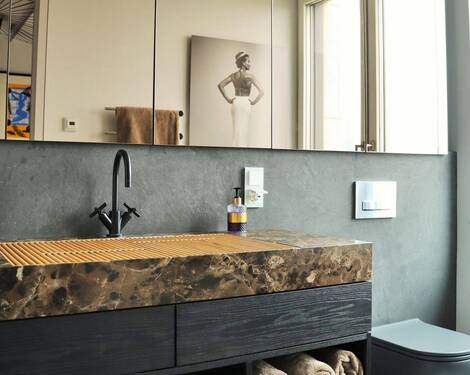 Badezimmer - 2 Zimmer Etagenwohnung in Frankfurt