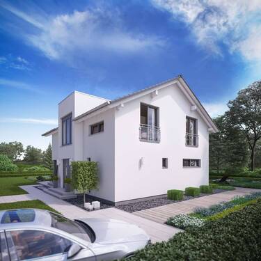 Ansicht Haus seitlich - 5 Zimmer Einfamilienhaus zum Kaufen in Delbrück