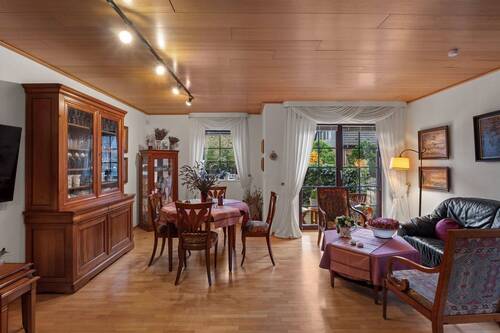 Wohnzimmer Ansicht I - 5 Zimmer Doppelhaushälfte zum Kaufen in Hamburg