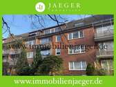 Haus Balkonseite - Fußnähe zum Bramfelder-Dorfplatz - Heukoppel - charmante Wohnung mit Balkon im 2.OG