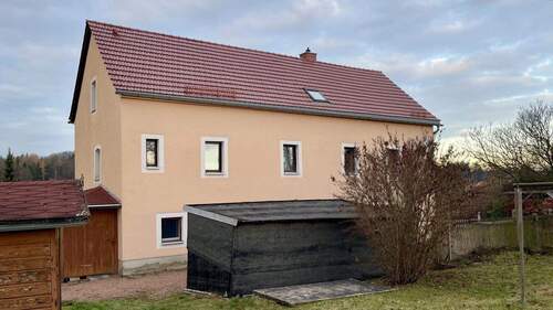 Ansicht Gartenseite - 7 Zimmer Einfamilienhaus in Glashütte