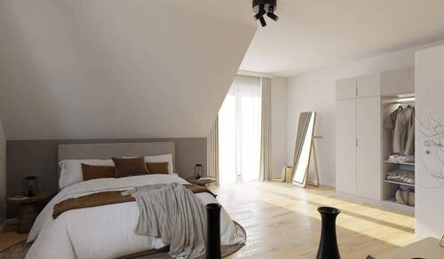 Helles und komfortables Schlafzimmer - 