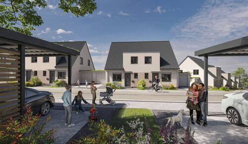 Moderne Doppelhäuser inklusive Garage - 