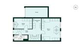 Grundriss des Erdgeschosses des Doppelhauses im Qu - 