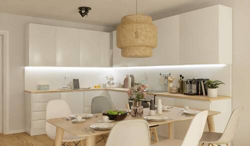 Die offene Wohnküche lädt zum gemeinsamen Kochen e - 