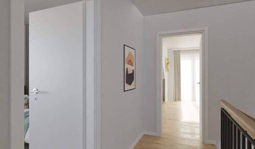 Heller und freundlicher Flur im Obergeschoss - 