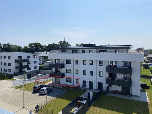 Westseite - 2 Zimmer Terrassenwohnung zur Miete in Stralsund