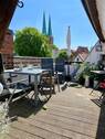 Dachterrasse mit Blick auf den Lübecker Dom - 7 Zimmer Einfamilienhaus zum Kaufen in Lübeck