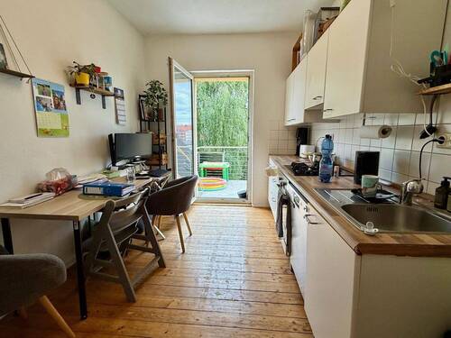 Küche mit Essbereich - 3 Zimmer Etagenwohnung zur Miete in Nürnberg