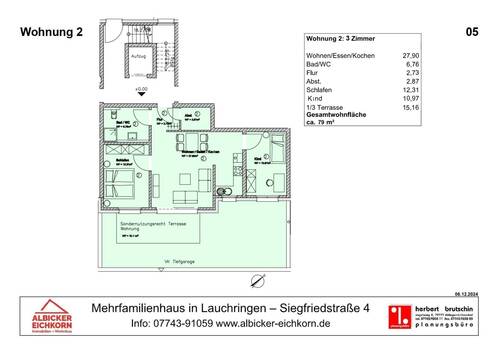 Bild 1 - Etagenwohnung mit 79,00 m² in Unterlauchringen zum Kaufen