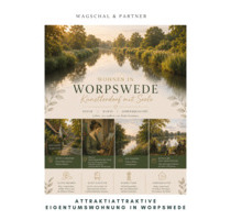 Worpswede – Eigentumswohnung mit Terrasse, Balkon oder Gartenanteil
