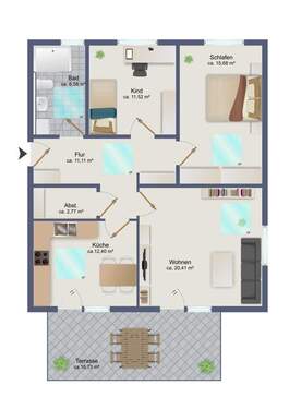 Wohnung 3 - 